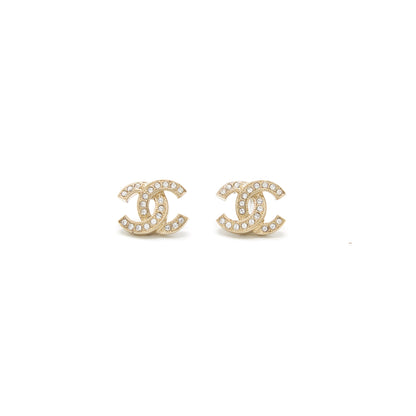 Chanel Classic CC Stud Earrings