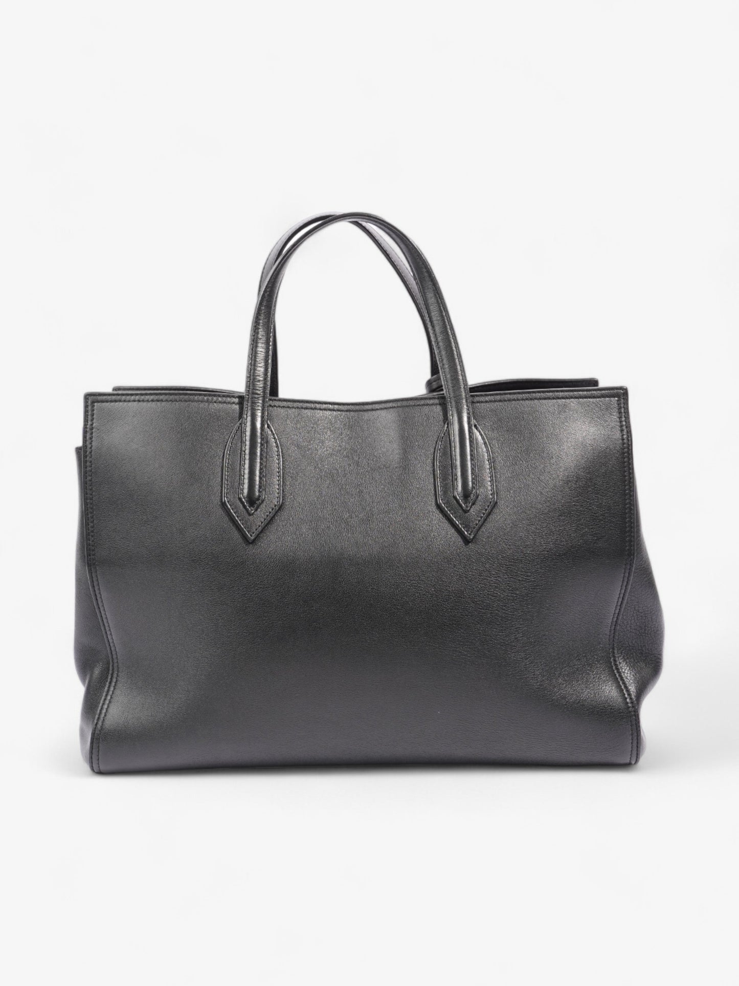 Saint Laurent Amber Tote Black Leather Medium