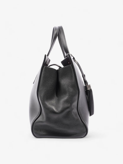 Saint Laurent Amber Tote Black Leather Medium