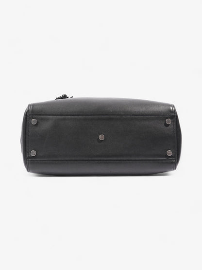 Saint Laurent Amber Tote Black Leather Medium