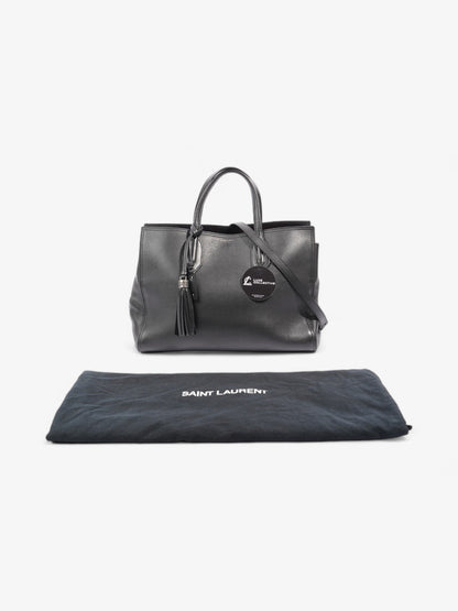 Saint Laurent Amber Tote Black Leather Medium