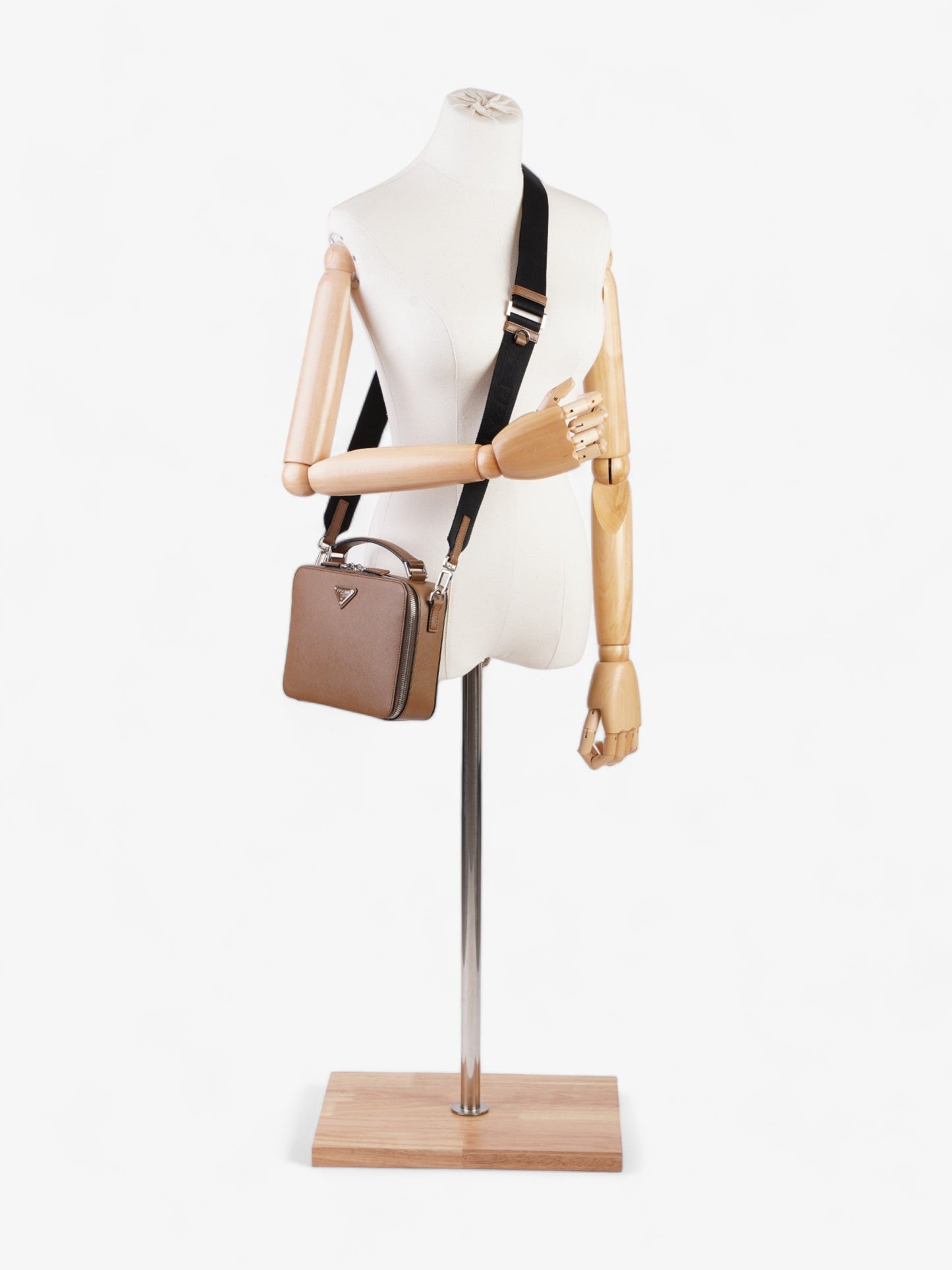 Prada Medium Brique Caramel Saffiano Leather
