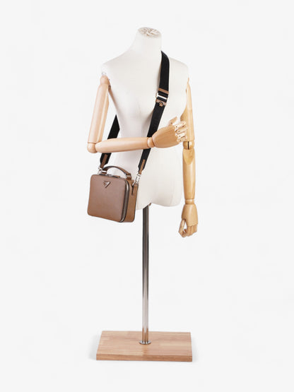 Prada Medium Brique Caramel Saffiano Leather