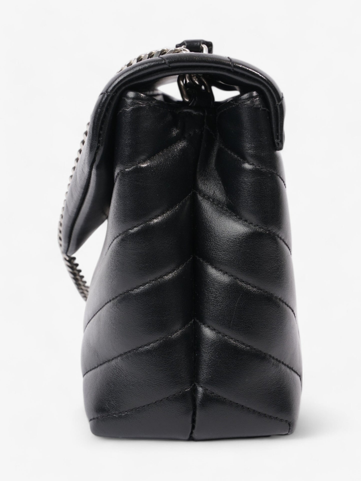 Saint Laurent Lou Lou Black Lambskin Leather Small