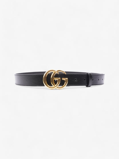 Gucci Marmont Belt Black / Gold Leather 95cm 38"