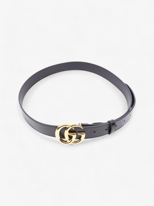 Gucci Marmont Belt Black / Gold Leather 95cm 38"
