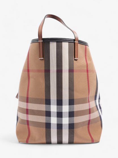 Burberry Beach Tote Vintage Check Fabric XL