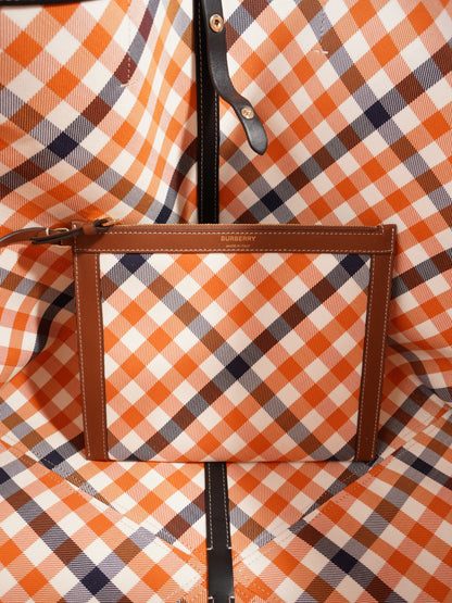 Burberry Beach Tote Vintage Check Fabric XL