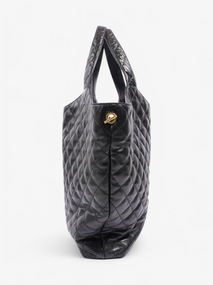 Saint Laurent Icare Shopping Bag Black Lambskin Leather Maxi