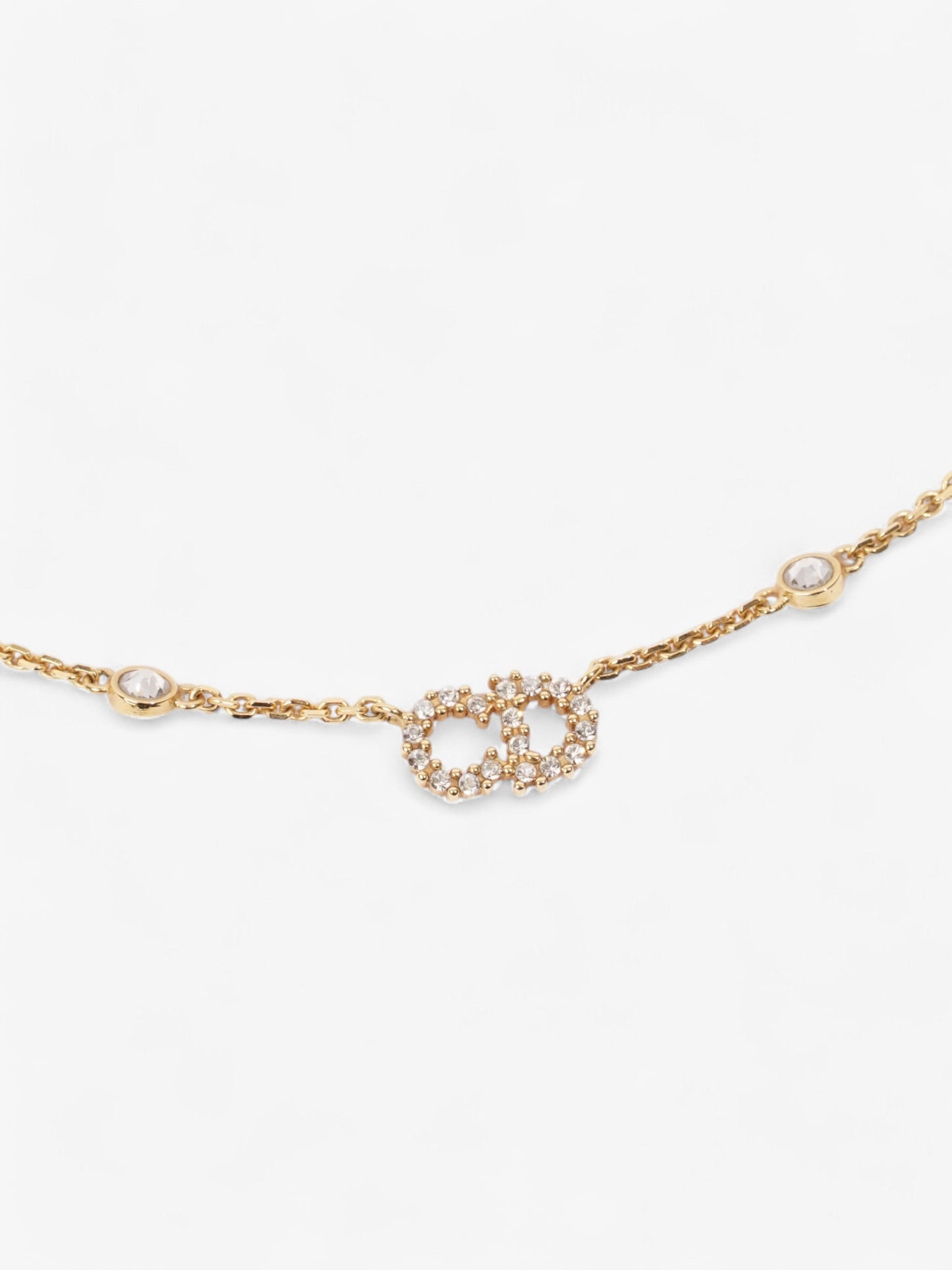 Christian Dior Clair D Lune Necklace Gold / White Base Metal