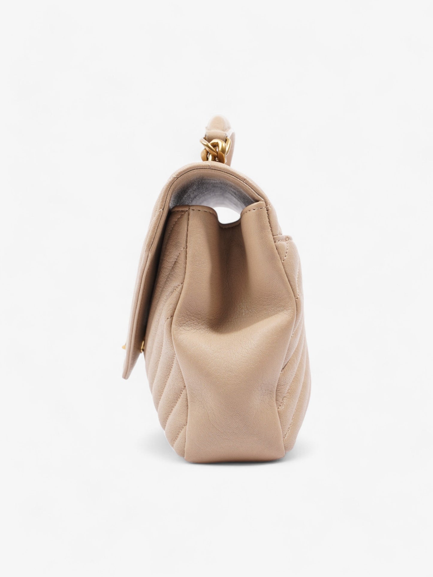 Saint Laurent College Bag Beige Leather Medium