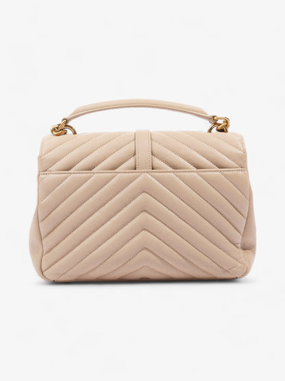 Saint Laurent College Bag Beige Leather Medium