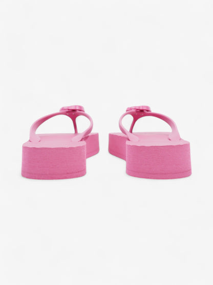 Gucci Double G Platform Sandal Pink Rubber EU 41 UK 8