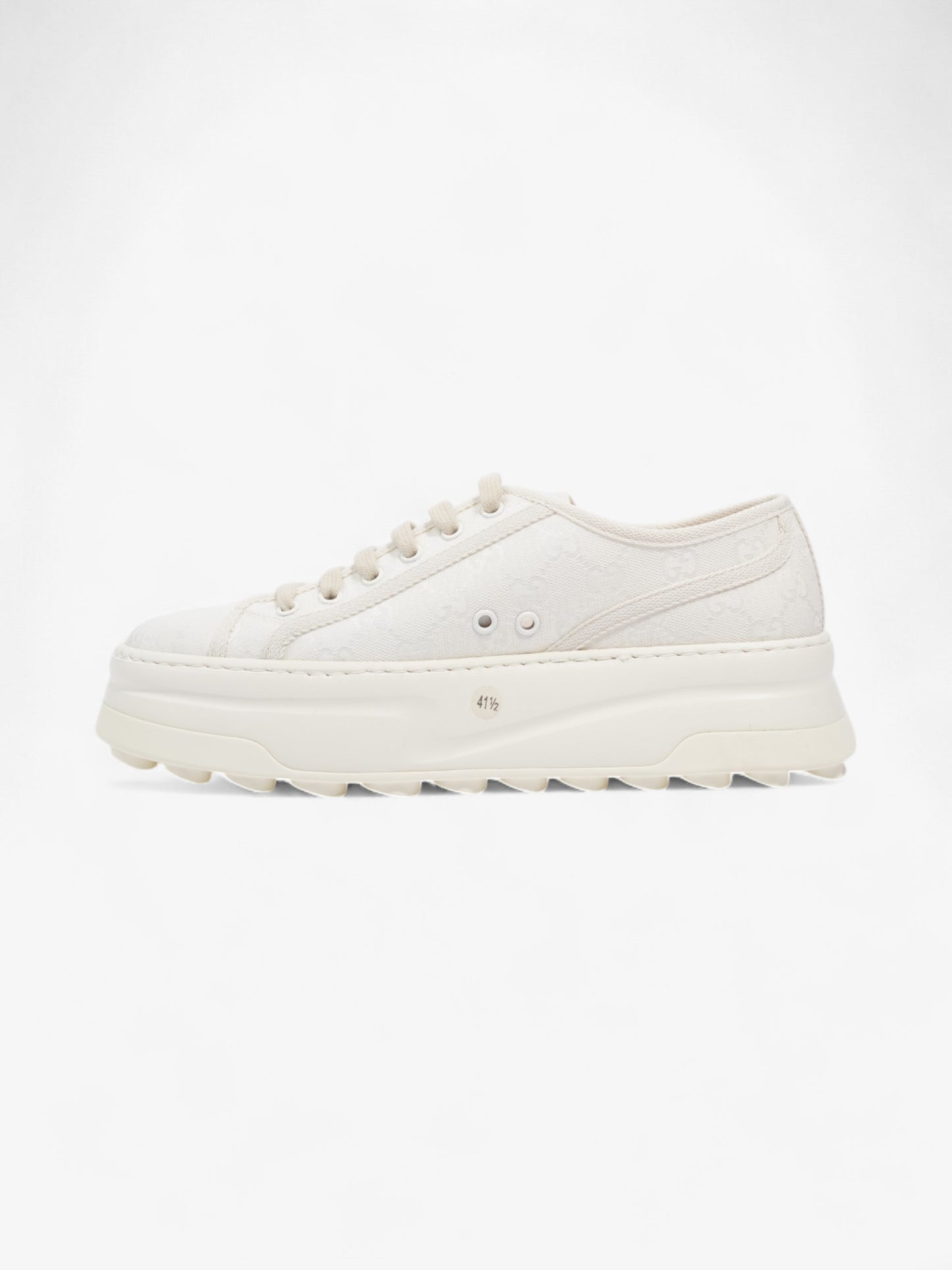 Gucci Tennis 1977 Great White Canvas EU 41.5 UK 8.5