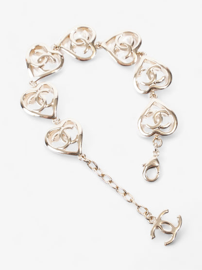 Chanel CC Heart Coco In Love Bracelet Light Gold Base Metal