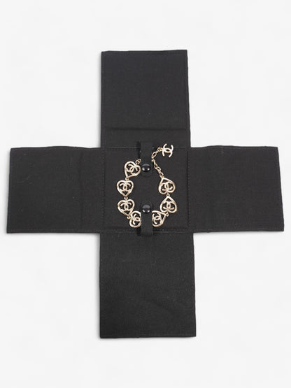 Chanel CC Heart Coco In Love Bracelet Light Gold Base Metal