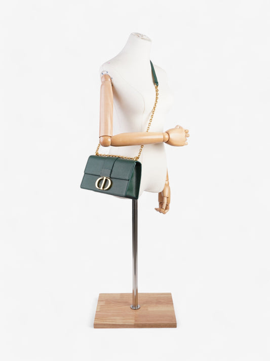 Christian Dior 30 Montaigne Green Calfskin Leather