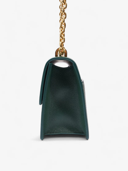 Christian Dior 30 Montaigne Green Calfskin Leather