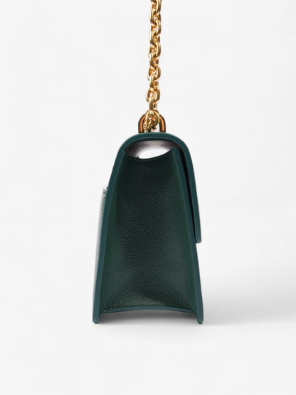 Christian Dior 30 Montaigne Green Calfskin Leather