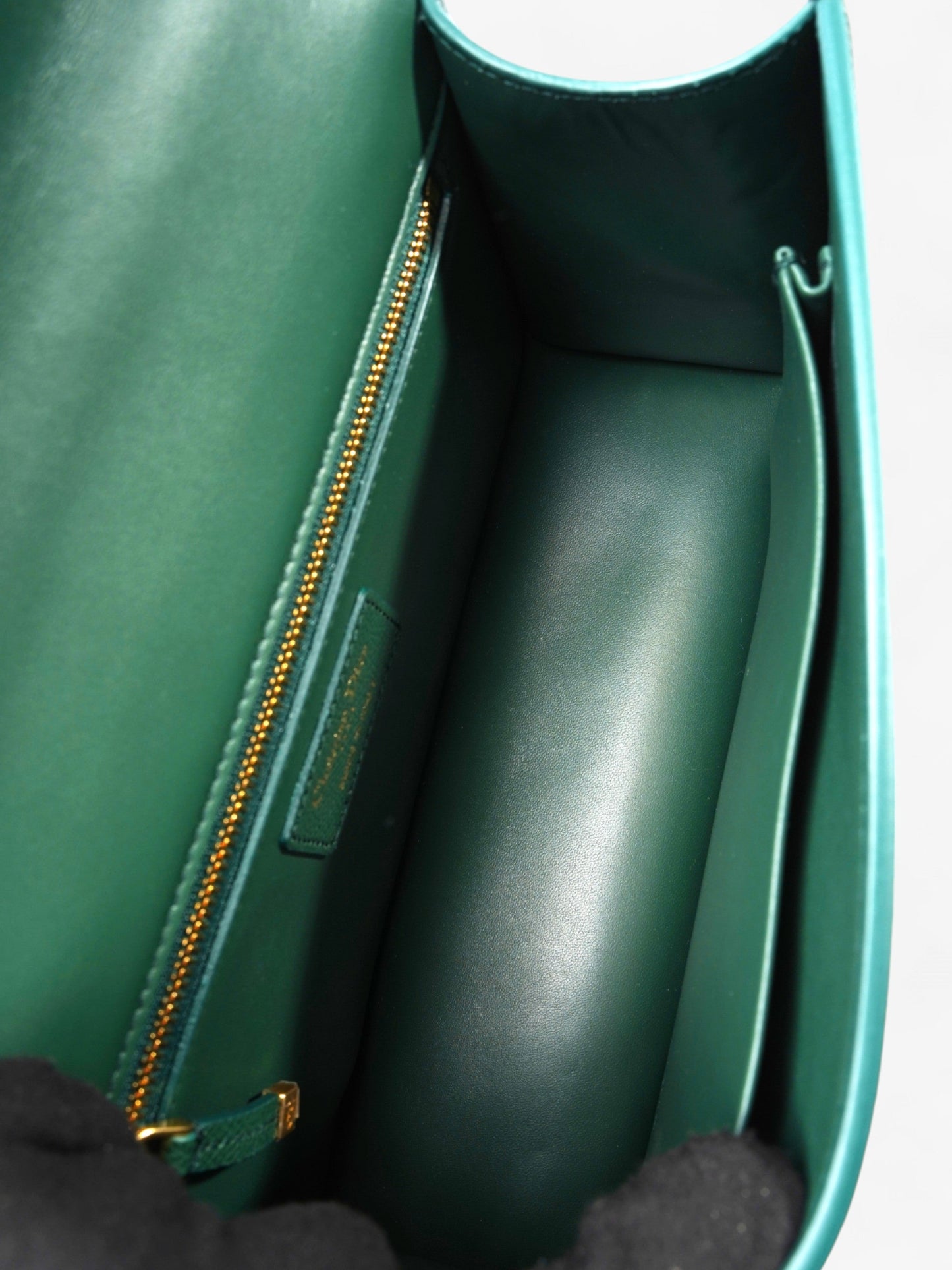 Christian Dior 30 Montaigne Green Calfskin Leather