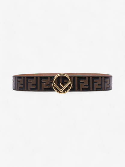 Fendi F is Fendi Belt Black / Brown Leather 85cm / 34"