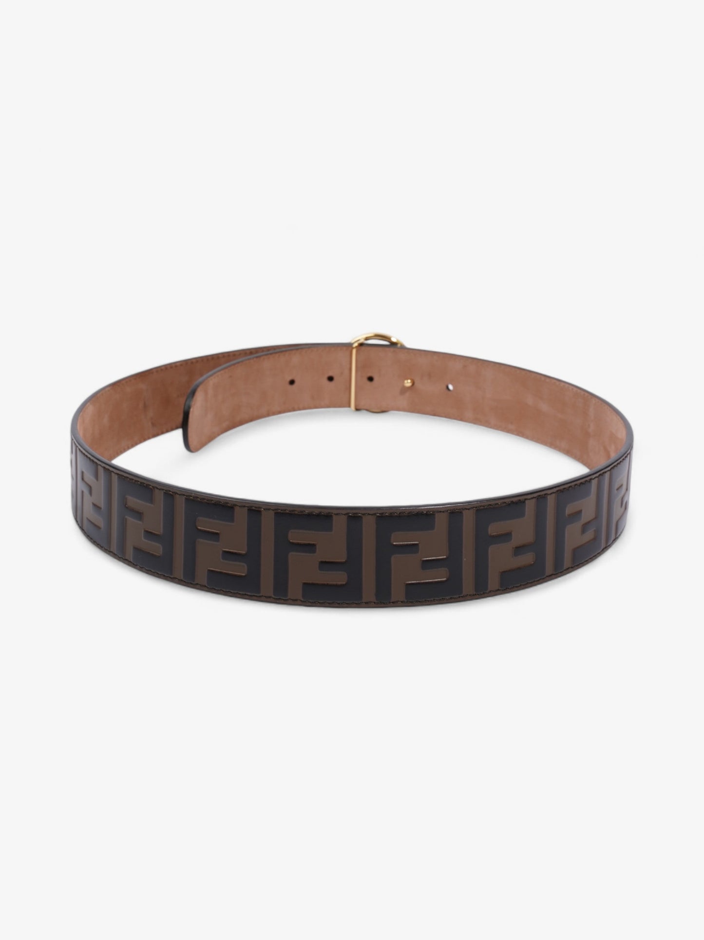 Fendi F is Fendi Belt Black / Brown Leather 85cm / 34"