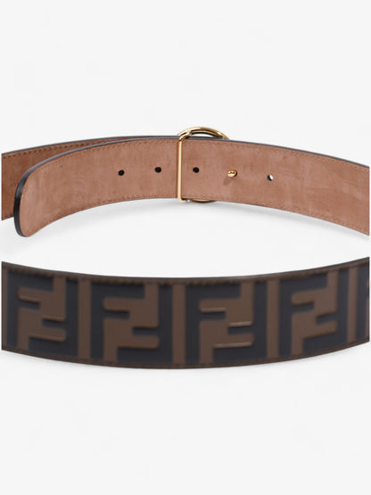 Fendi F is Fendi Belt Black / Brown Leather 85cm / 34"