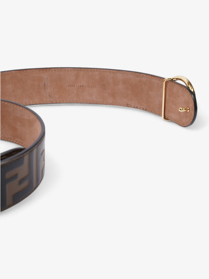 Fendi F is Fendi Belt Black / Brown Leather 85cm / 34"