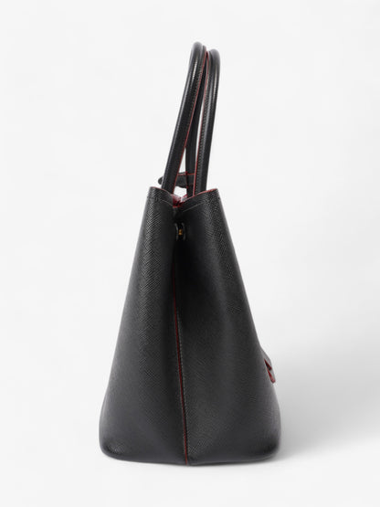 Prada Double Black Saffiano Leather Medium