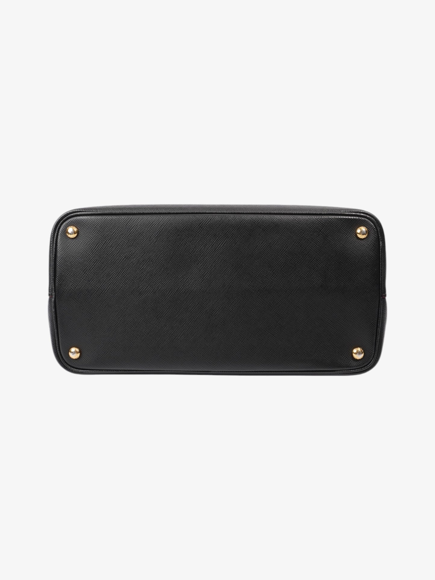 Prada Double Black Saffiano Leather Medium