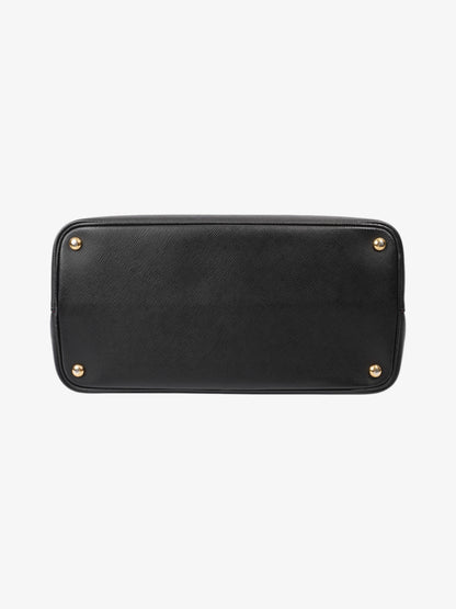 Prada Double Black Saffiano Leather Medium