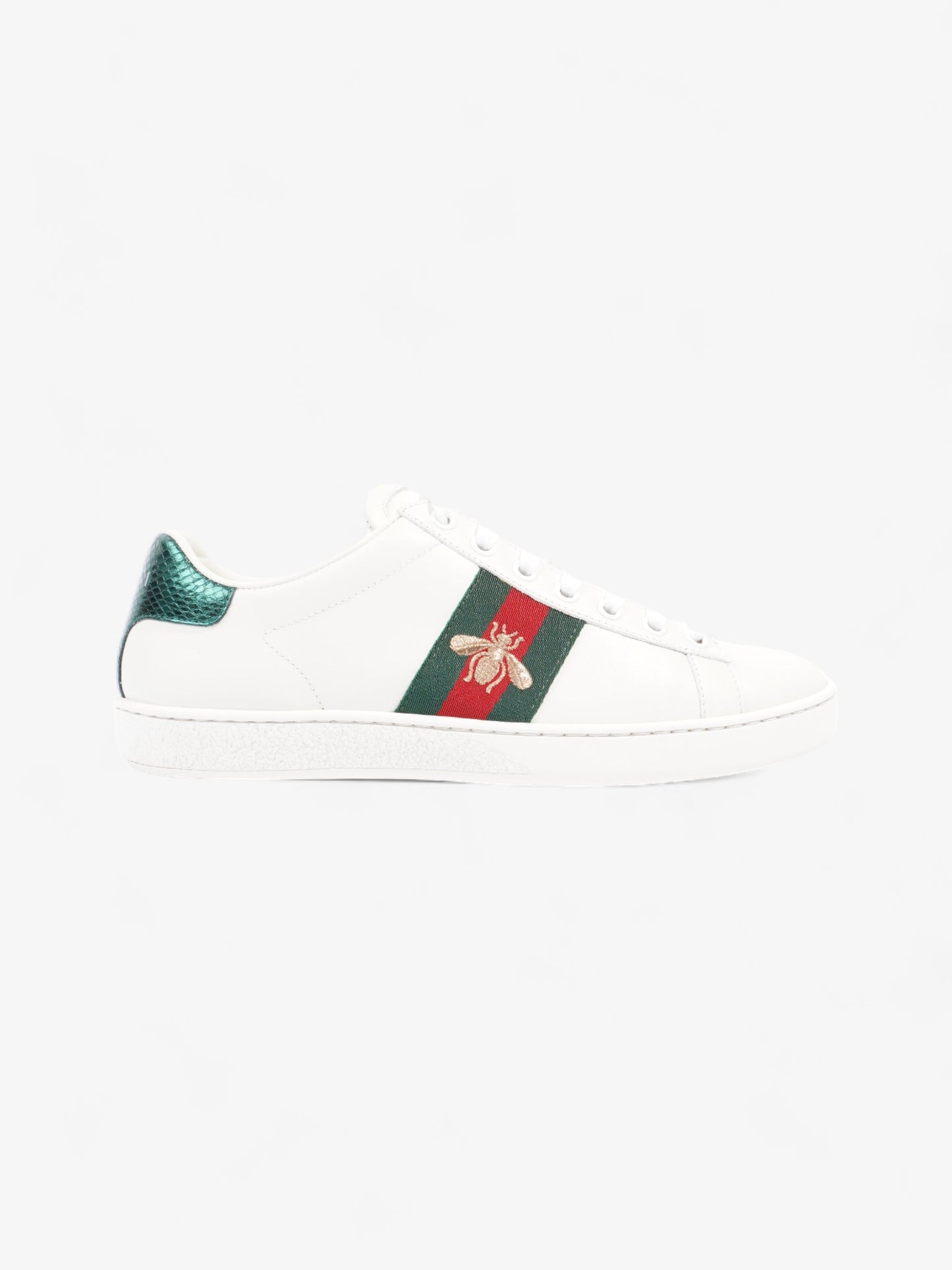Gucci Ace Sneakers with Bee White / Green / Red Leather EU 37 UK 4