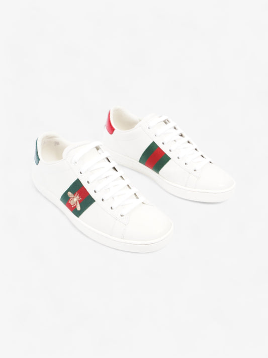 Gucci Ace Sneakers with Bee White / Green / Red Leather EU 37 UK 4