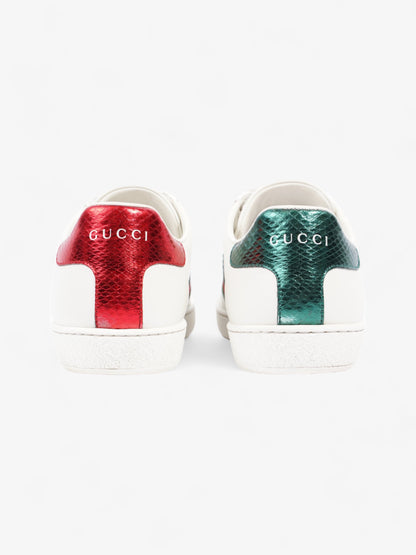 Gucci Ace Sneakers with Bee White / Green / Red Leather EU 37 UK 4