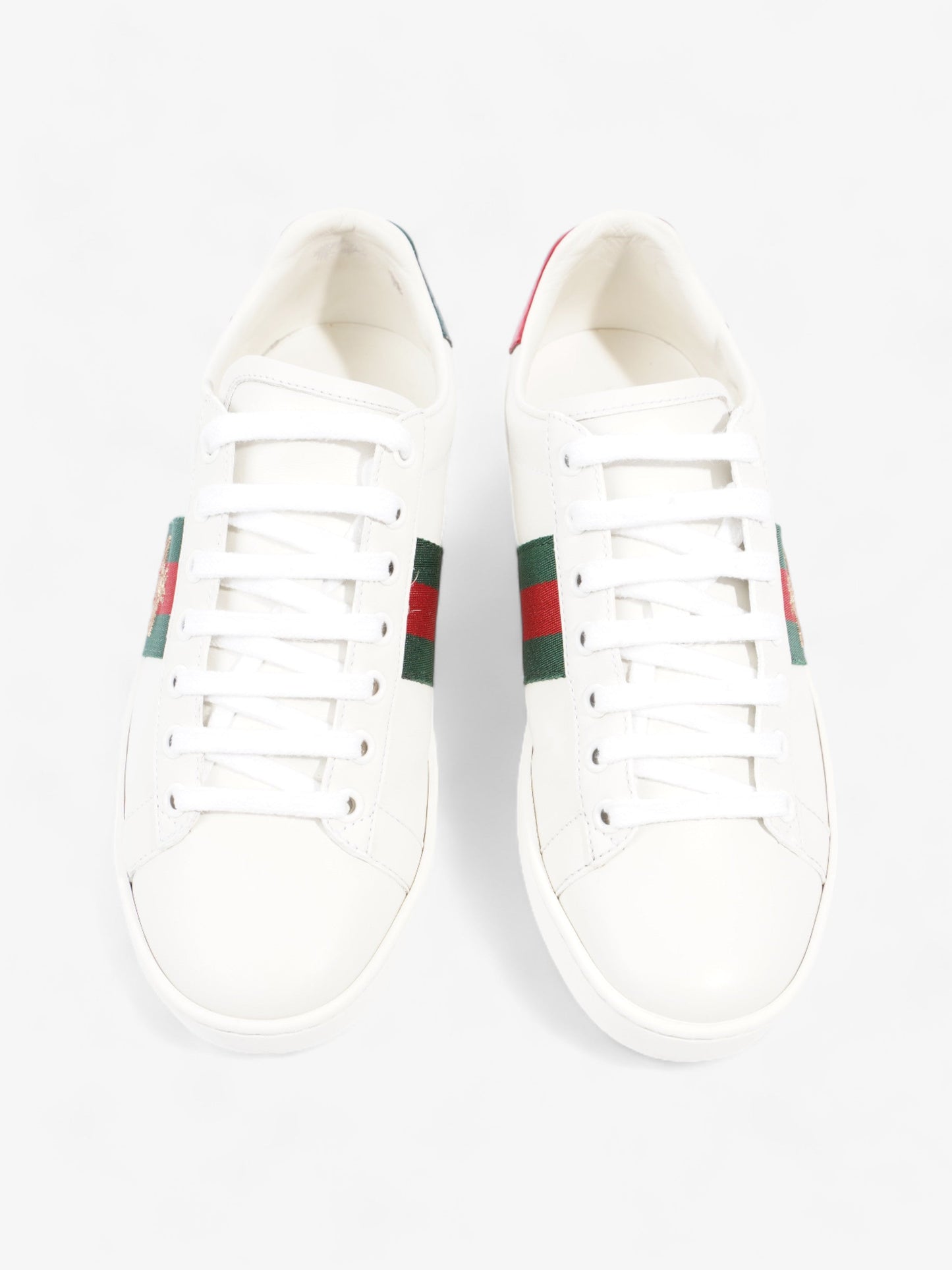 Gucci Ace Sneakers with Bee White / Green / Red Leather EU 37 UK 4