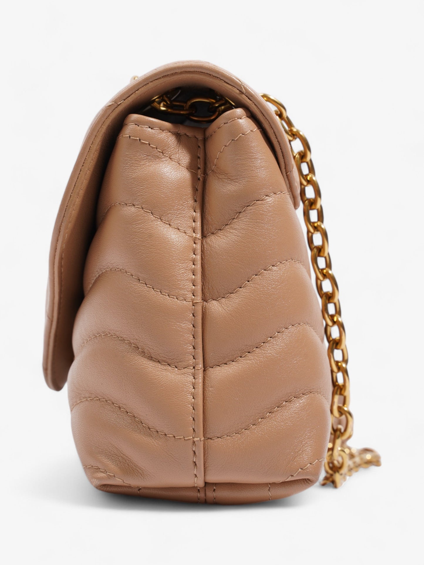 Louis Vuitton New Wave Chain Bag Beige Leather MM
