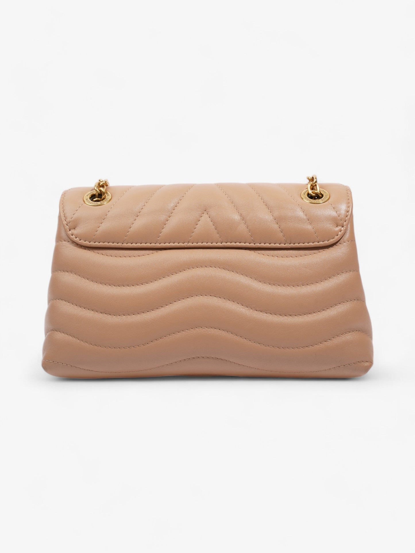 Louis Vuitton New Wave Chain Bag Beige Leather MM