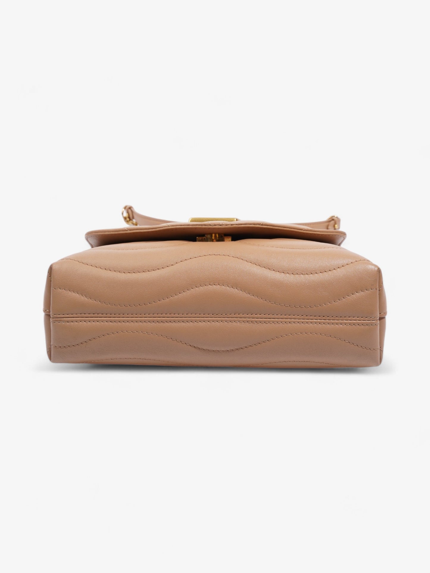 Louis Vuitton New Wave Chain Bag Beige Leather MM