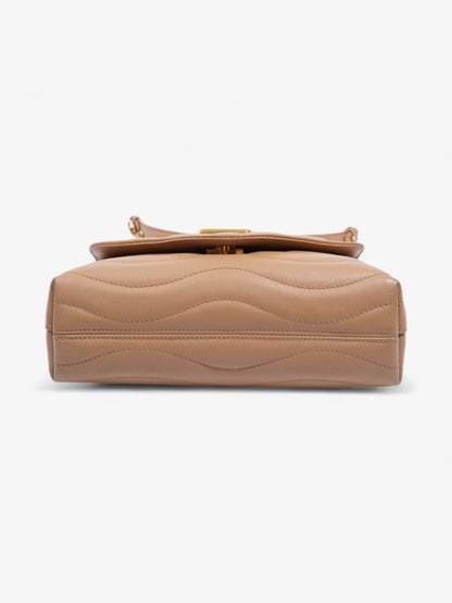Louis Vuitton New Wave Chain Bag Beige Leather MM