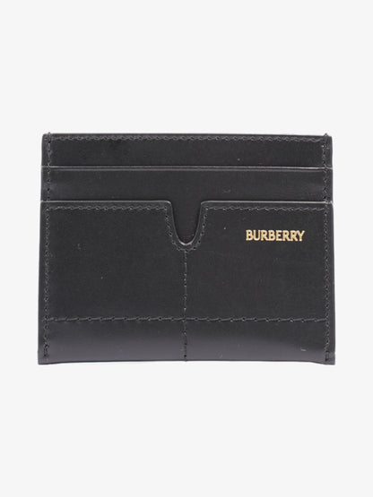 Burberry Snip Card Case Black Leather
