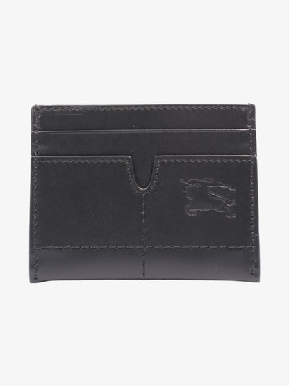 Burberry Snip Card Case Black Leather