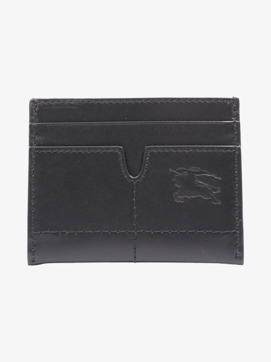 Burberry Snip Card Case Black Leather