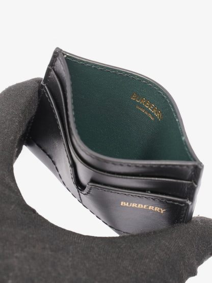 Burberry Snip Card Case Black Leather