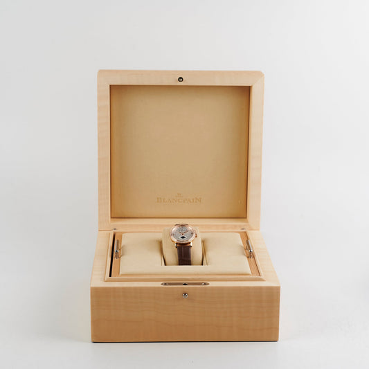 Blancpain Villeret 29mm Rose Gold Moonphase Diamond Watch