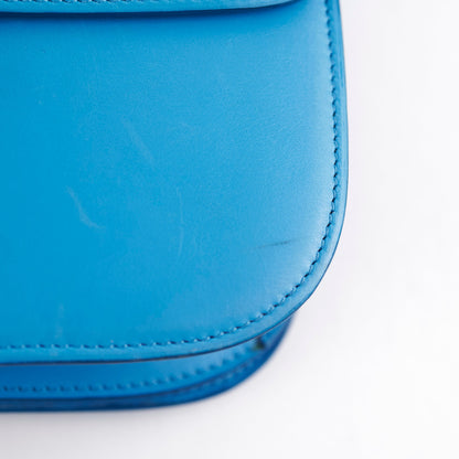 Celine Medium Aqua Blue Box Crossbody Bag