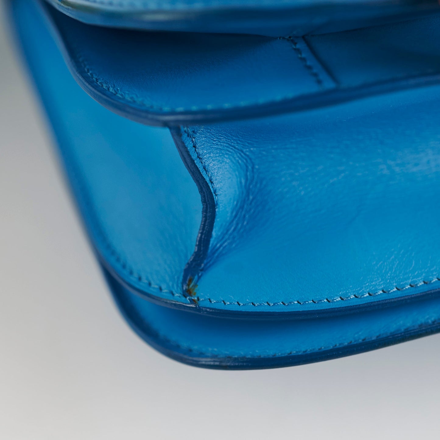 Celine Medium Aqua Blue Box Crossbody Bag