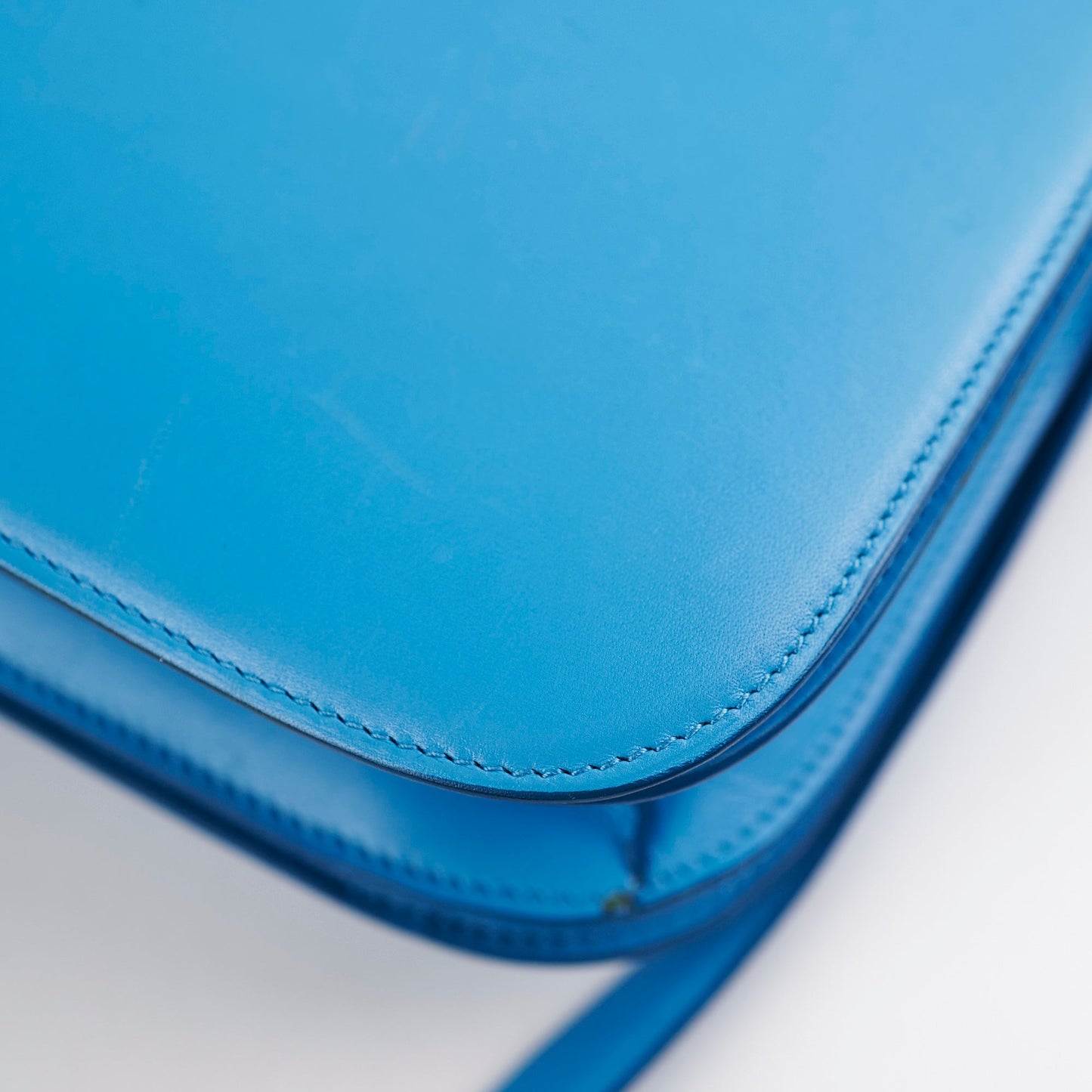 Celine Medium Aqua Blue Box Crossbody Bag