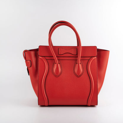 Celine Mirco Luggage Bag Red