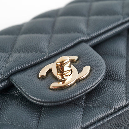 Chanel Caviar Mini Rectangular Flap Grey