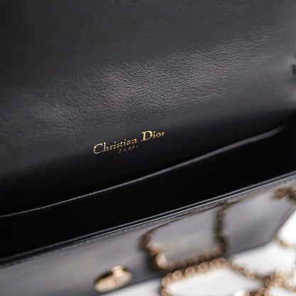 ITEM 2 - Dior Pouch Cannage WOC Wallet On Chain Clutch Black